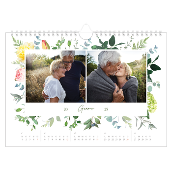 Calendario Fotografico A4 Orizzontale — Fiori tradizionali