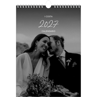 Calendario personalizzato A4 — Scrittura elegante [copertina]