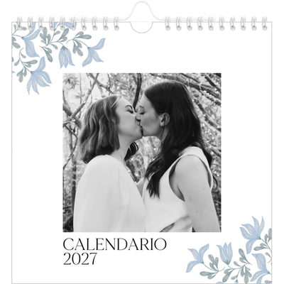 Calendari quadrati — Floreale elegante [copertina]
