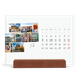 Calendario con supporto in legno orizzontale  — Soggiorno in città [Febbraio]