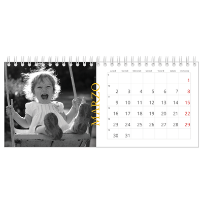 Calendari da tavolo — Stile tradizionale [Marzo]
