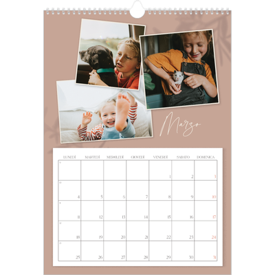 Calendario A3 verticale — Con i piedi per terra [Marzo]