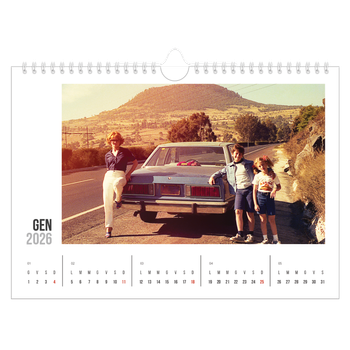 Calendario Fotografico A4 Orizzontale — Testo abbreviato
