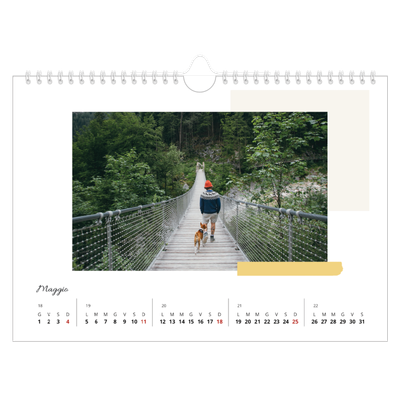 Calendario fotografico A4 — Toni spenti [copertina]