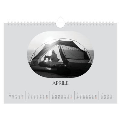 Calendario fotografico A4 — La strada aperta [Aprile]
