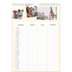 Calendario famiglia A4 verticale — Calendario moderno - Famiglia di 3 [Marzo]