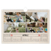 Calendario fotografico A4 — Effetto timbro artigianale [Aprile]