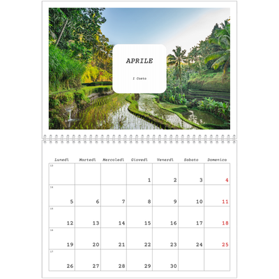 Calendario A4 Doppio — Tutta la storia [Aprile]