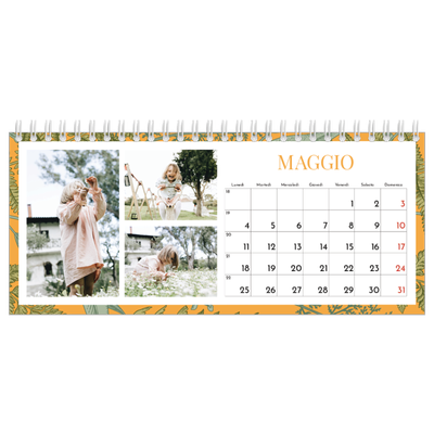 Calendari da tavolo — Carta da parati floreale [copertina]