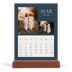 Calendario con supporto in legno verticale  — Ardesia e grazie [Marzo]