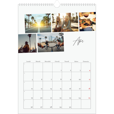 Calendario A3 verticale — Soggiorno in città [Aprile]