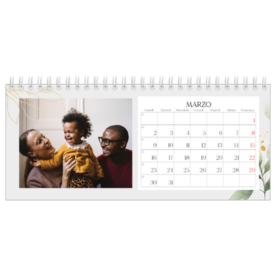Calendari da tavolo — Spruzzo floreale [Marzo]