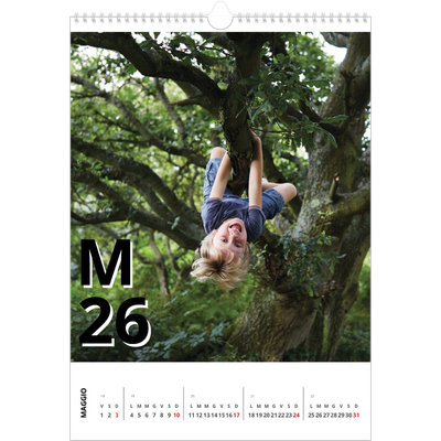 Calendario A3 verticale — Stile lettera [copertina]