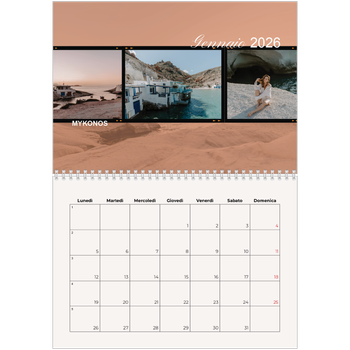 Calendario A4 Doppio — Avventura