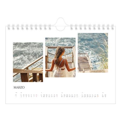 Calendario fotografico A5 — Mosaici di viaggio [Marzo]