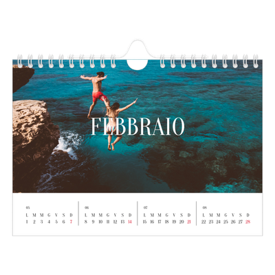 Calendario fotografico A5 — Fuga infinita [Febbraio]