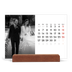 Calendario con supporto in legno orizzontale  — Scrittura elegante [Gennaio]