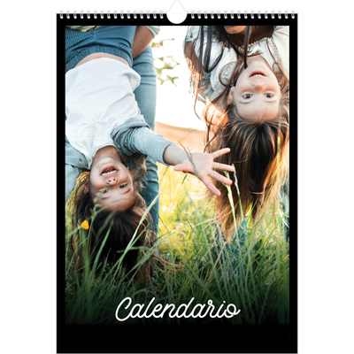 Calendario A3 verticale — Minimale nero [copertina]