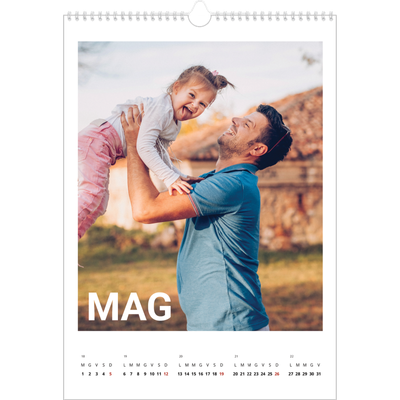 Calendario A3 verticale — Mese in grande [copertina]