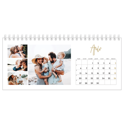 Calendari da tavolo — Testo scarabocchiato [Aprile]