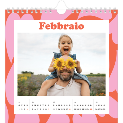 Calendari quadrati — Giocando con i motivi [Febbraio]