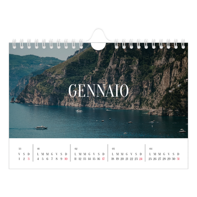 Calendario fotografico A5 — Fuga infinita [Gennaio]
