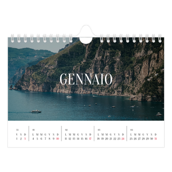 Calendario Fotografico A5 Orizzontale — Fuga infinita
