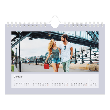 Calendario Fotografico A5 Orizzontale — Colora il mio mondo