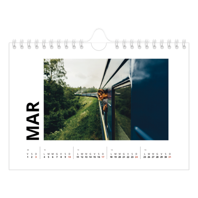 Calendario fotografico A5 — White space [Marzo]