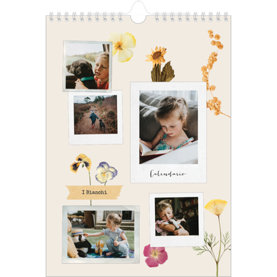 Calendario personalizzato A4 — Scrapbooking vintage [copertina]