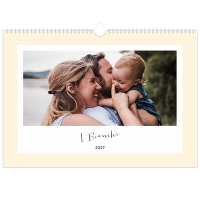 Calendario fotografico A3 — Calendario moderno - Famiglia di 3 [copertina]