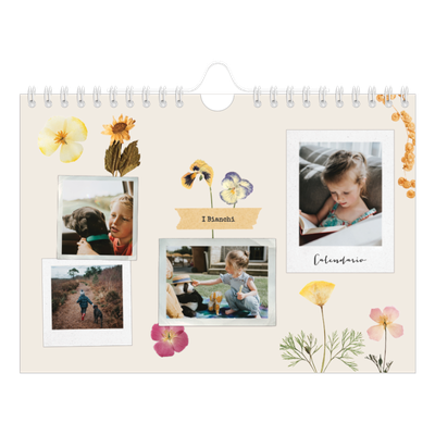 Calendario fotografico A5 — Scrapbooking vintage [copertina]
