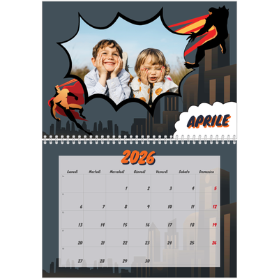 Calendario A4 Doppio — Fumetti [Aprile]
