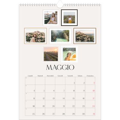 Calendario A3 verticale — Galleria fotografica a parete [copertina]