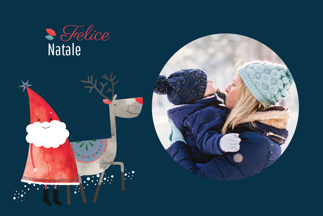 Biglietti — Babbo Natale felice