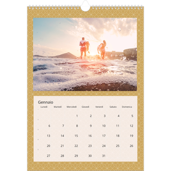 Calendario personalizzato A3 — Geometrico