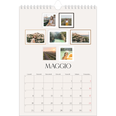 Calendario personalizzato A4 — Galleria fotografica a parete [copertina]
