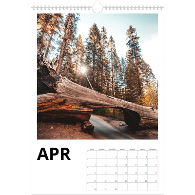 Calendario A3 verticale — White space [Aprile]