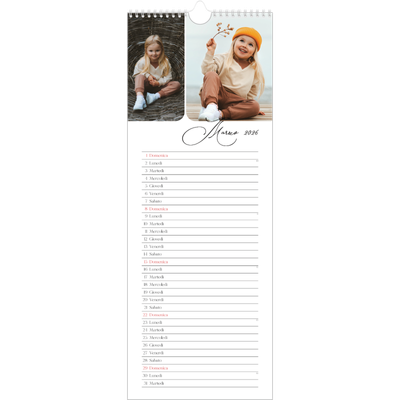 Calendario da cucina  — Istantanee e scrittura [Marzo]