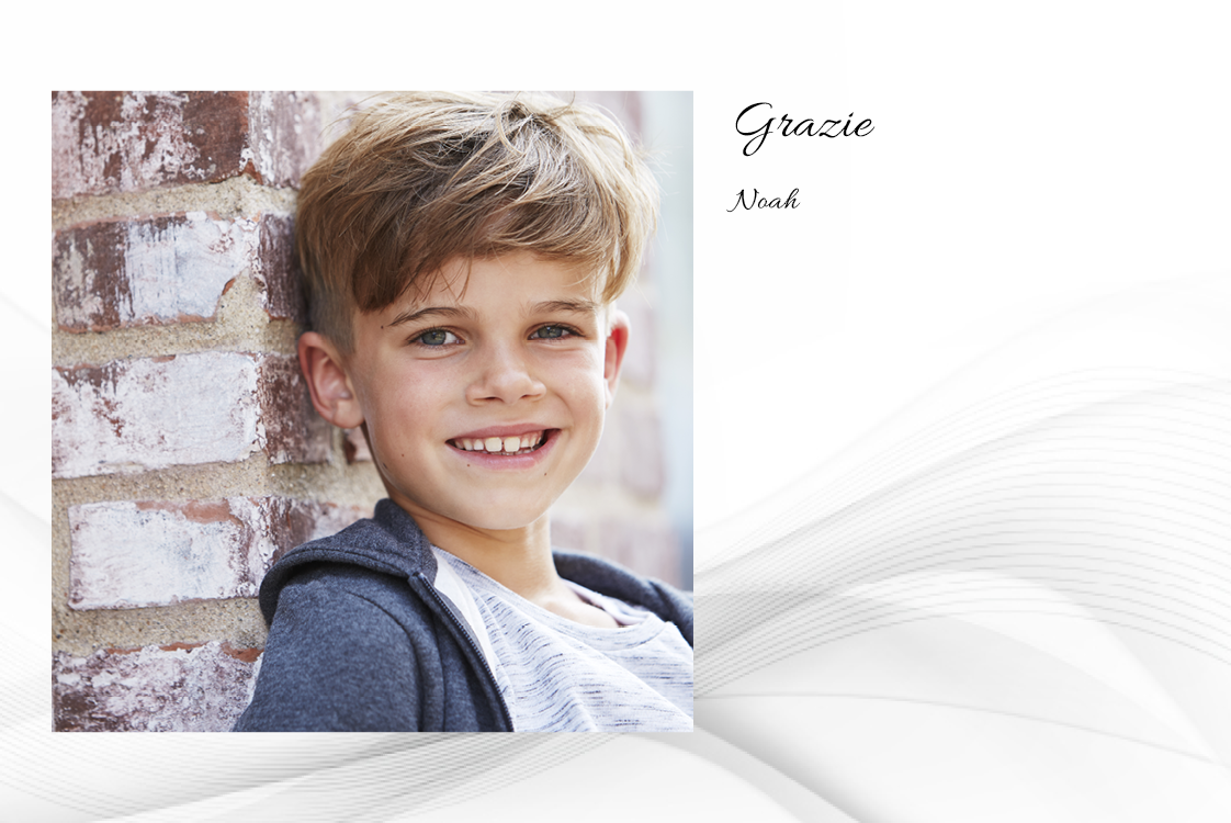 Biglietti di ringraziamento — Onda grigia