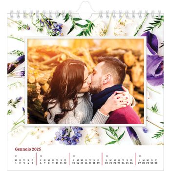 Calendario Fotografico Quadrato — Cornici floreali