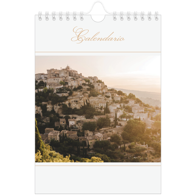 Calendario fotografico A5 — Banner di script d'oro [copertina]