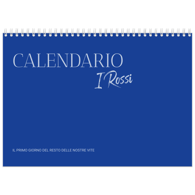 Calendario A4 Doppio — Classico cobalto [copertina]