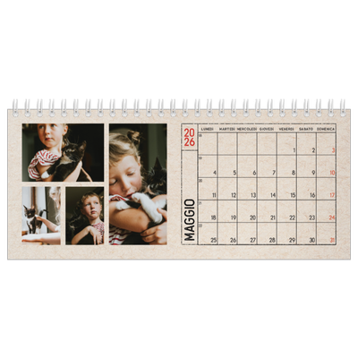 Calendari da tavolo — Effetto timbro artigianale [copertina]