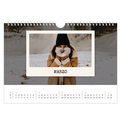 Calendario fotografico A4 — La selezione ritratti [Marzo]