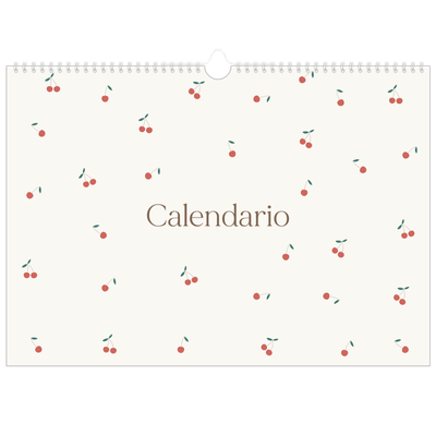Calendario A3 orizzontale  — Ciliegie [copertina]