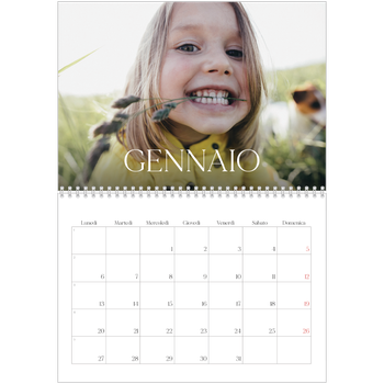 Calendario A4 Doppio — Dodici grandi mesi