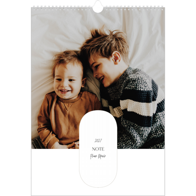 Calendario famiglia A3 verticale — Fare programmi - Famiglia di 5 [copertina]