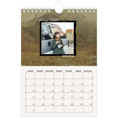 Calendario fotografico A5 — Avventura [Marzo]