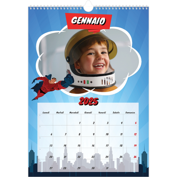 Calendario personalizzato A3 — Fumetti